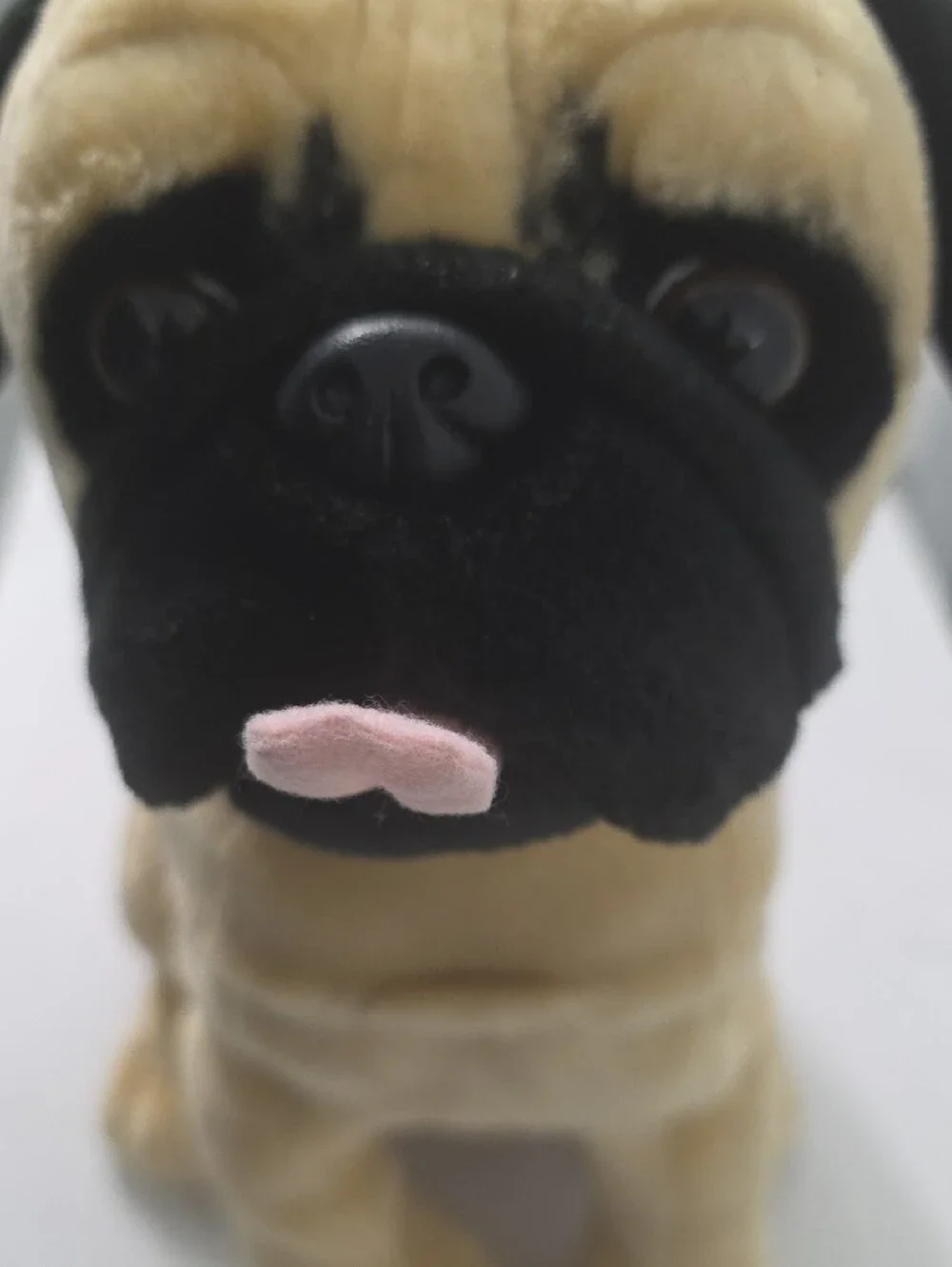 Plush Pug Dog Toy - Tan and Black Soft Plush Puppy